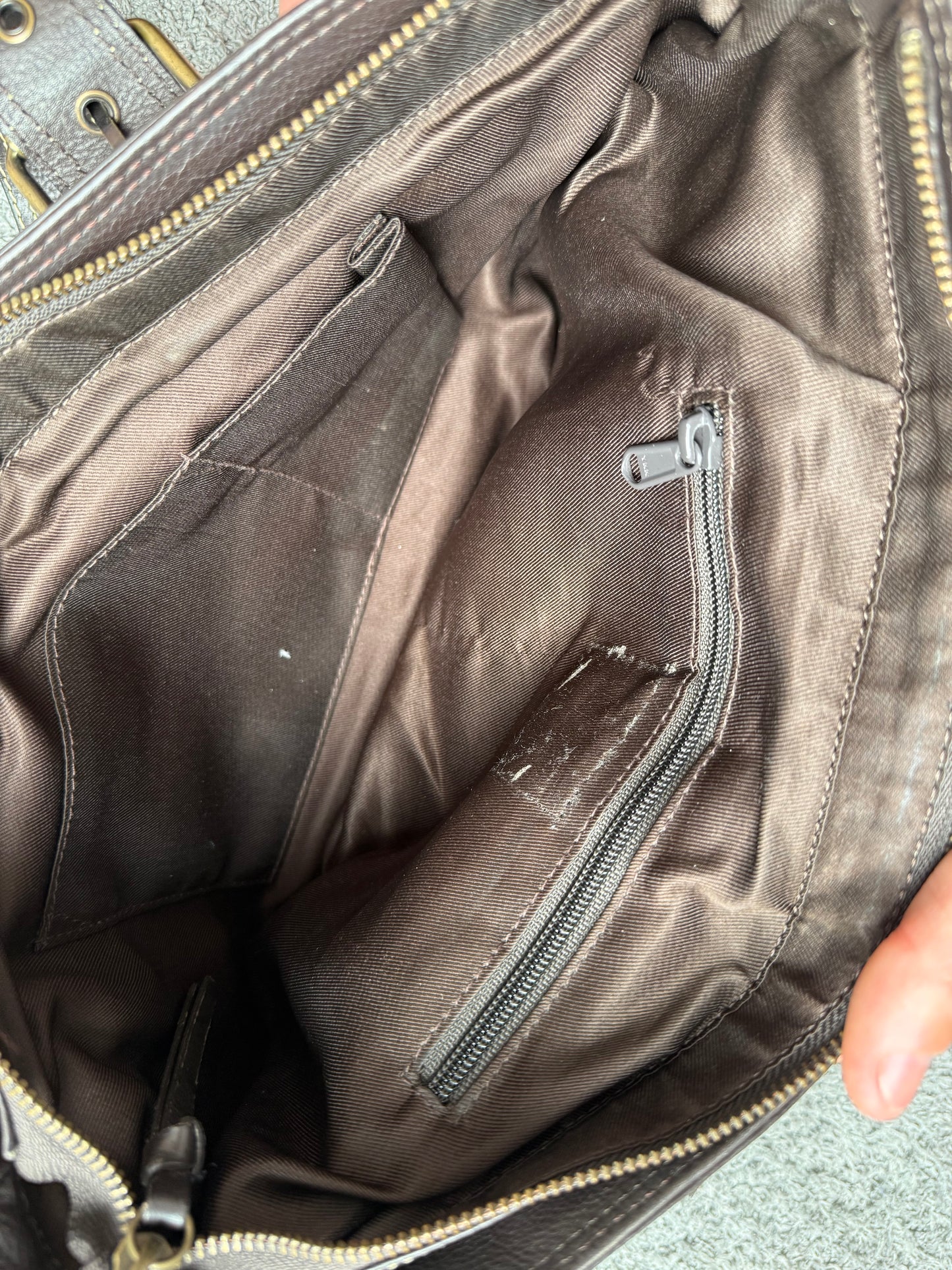 Vintage Leder Handtasche