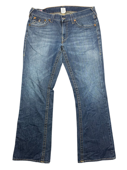 Seltene Vintage True Religion Breite Bootcut Jeans