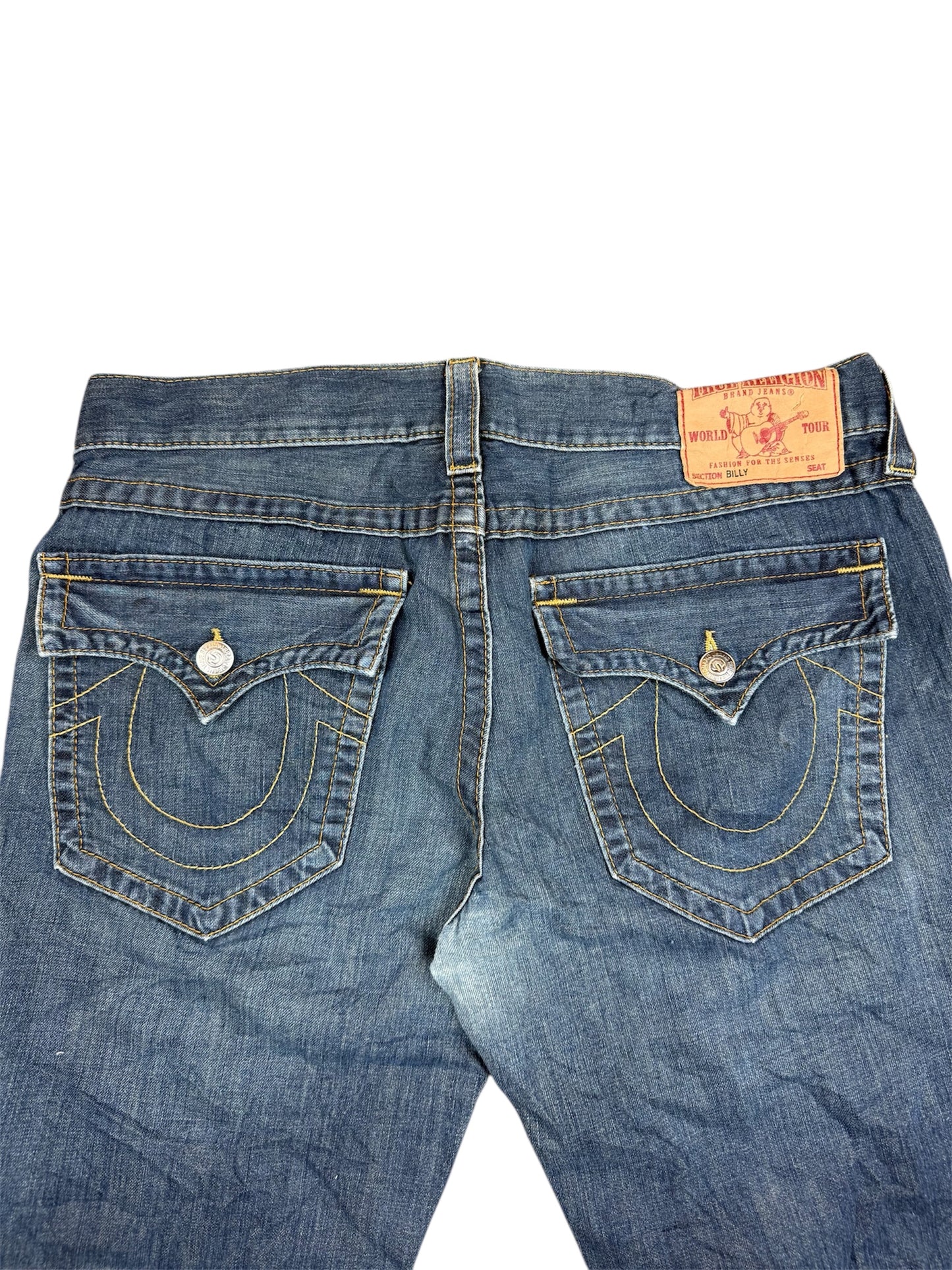 Seltene Vintage True Religion Breite Bootcut Jeans