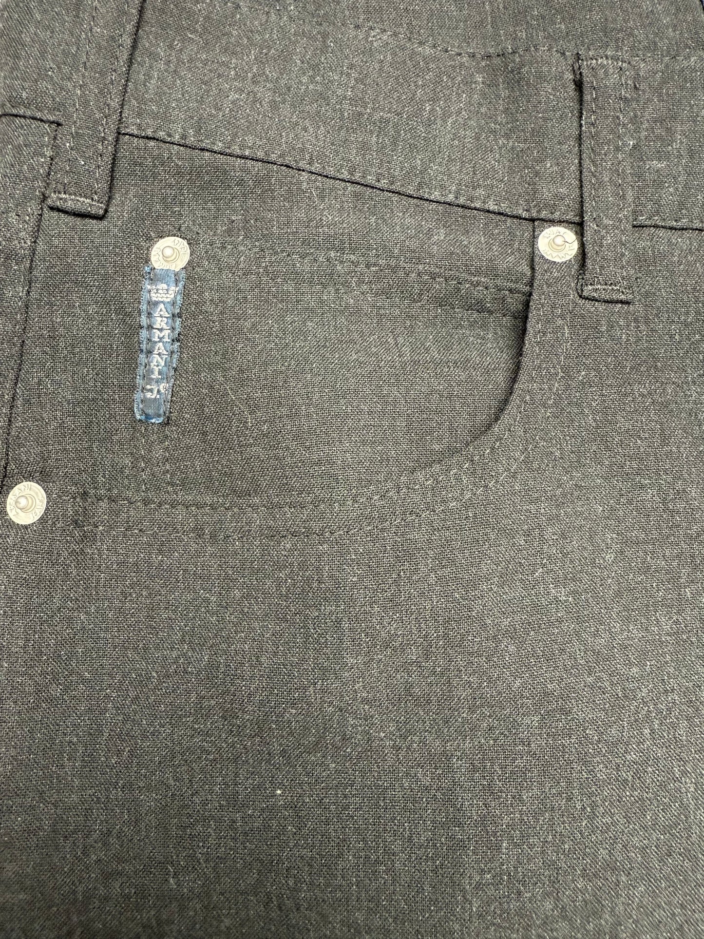 Vintage Armani breite Hose aus Stoff