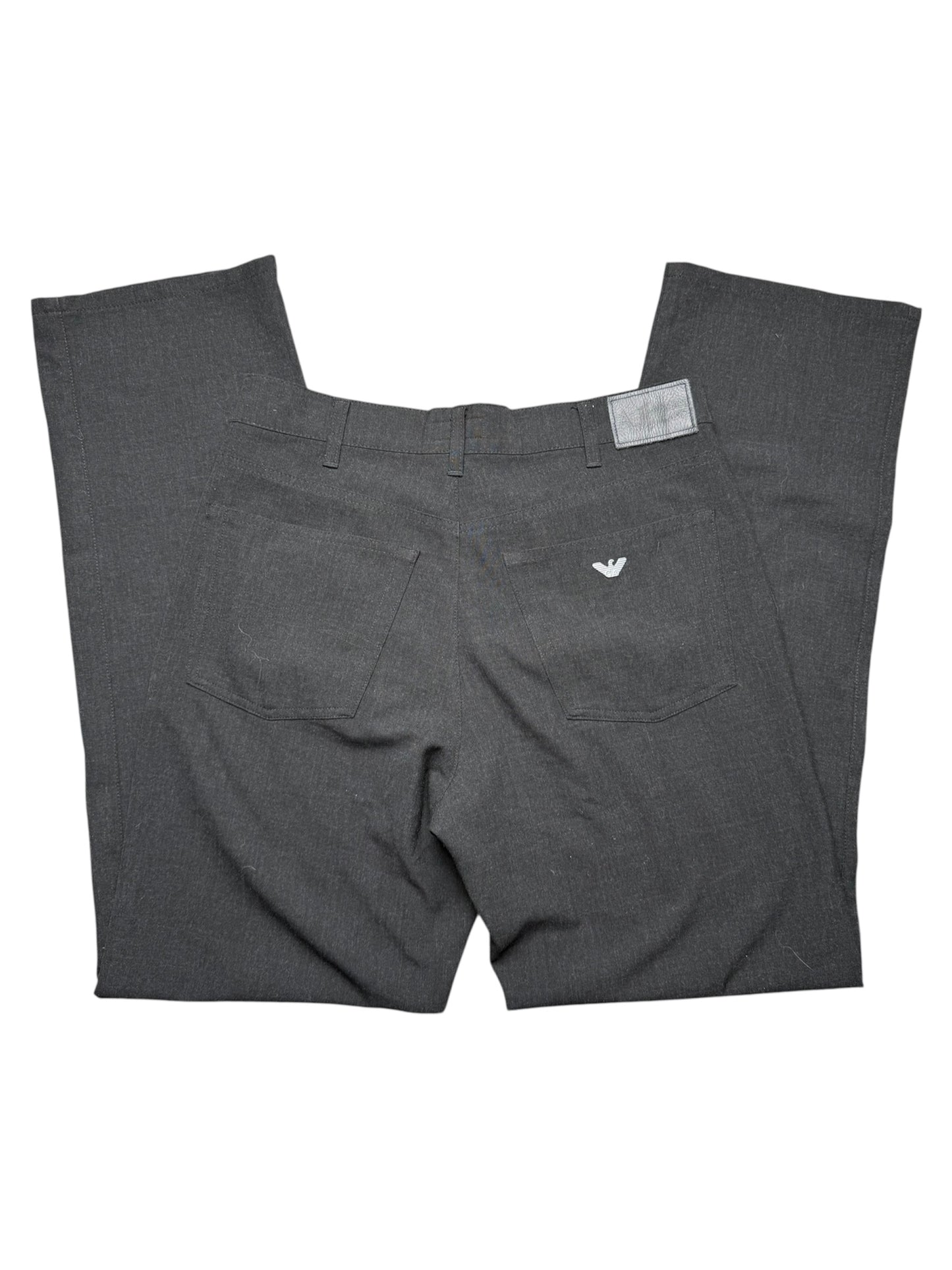 Vintage Armani breite Hose aus Stoff