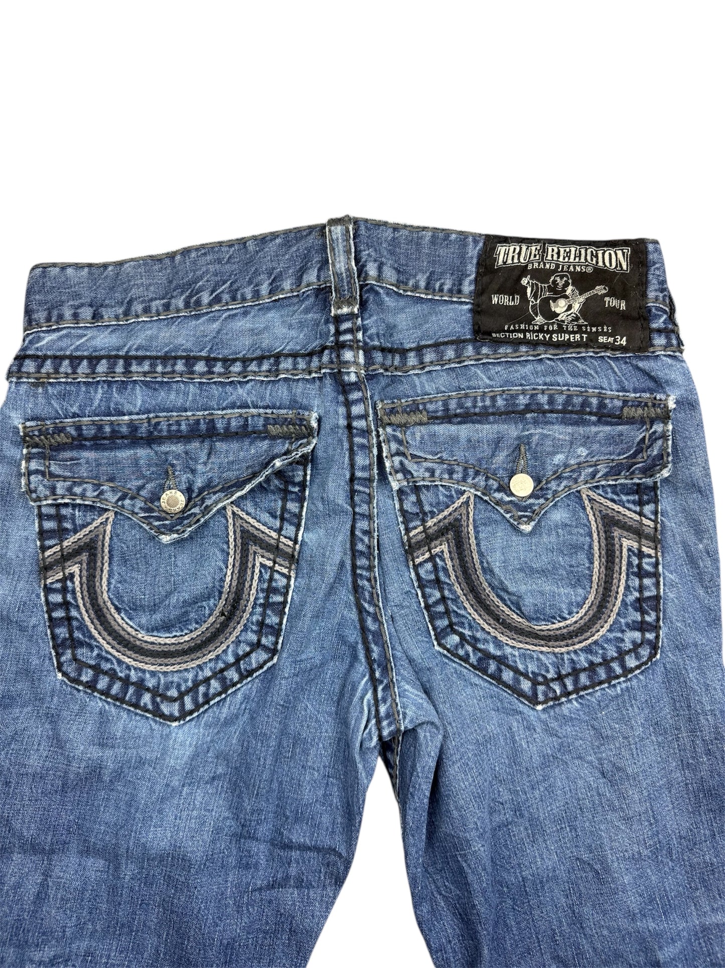 Seltene Vintage True Religion Breite Jeans