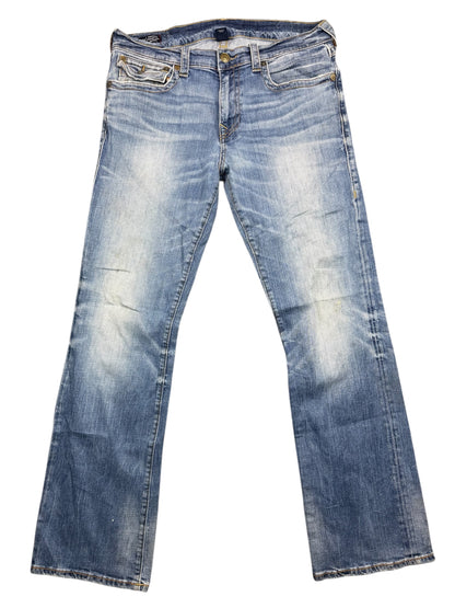 Seltene Vintage True Religion Breite Bootcut Jeans