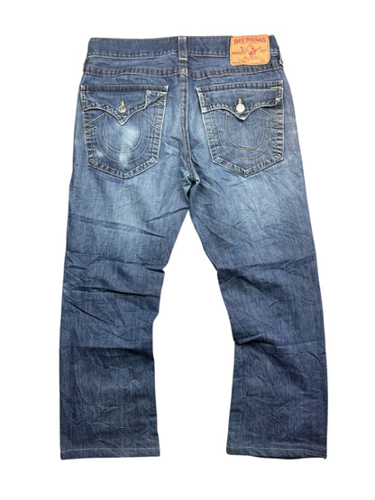 Seltene Vintage True Religion Breite Jeans