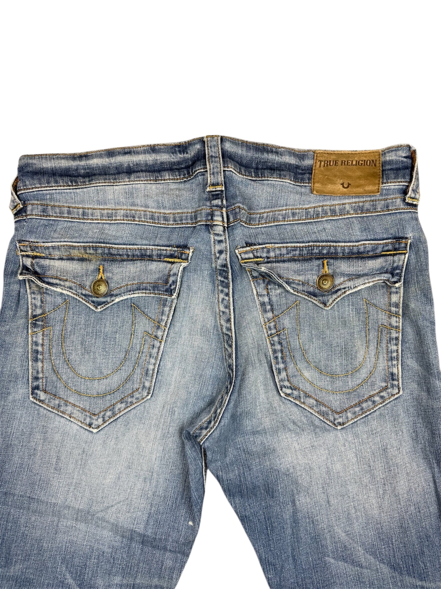 Seltene Vintage True Religion Breite Bootcut Jeans