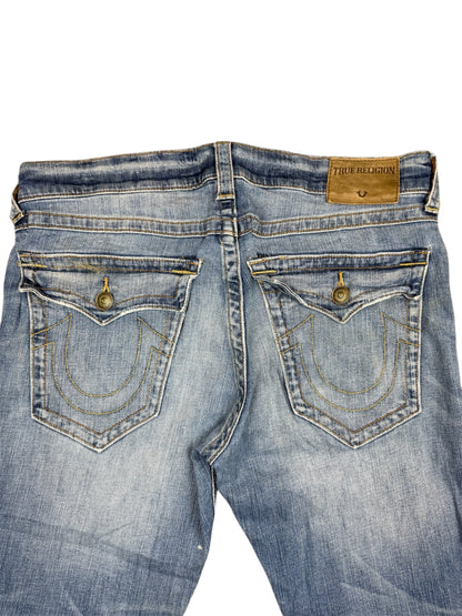 Seltene Vintage True Religion Breite Bootcut Jeans