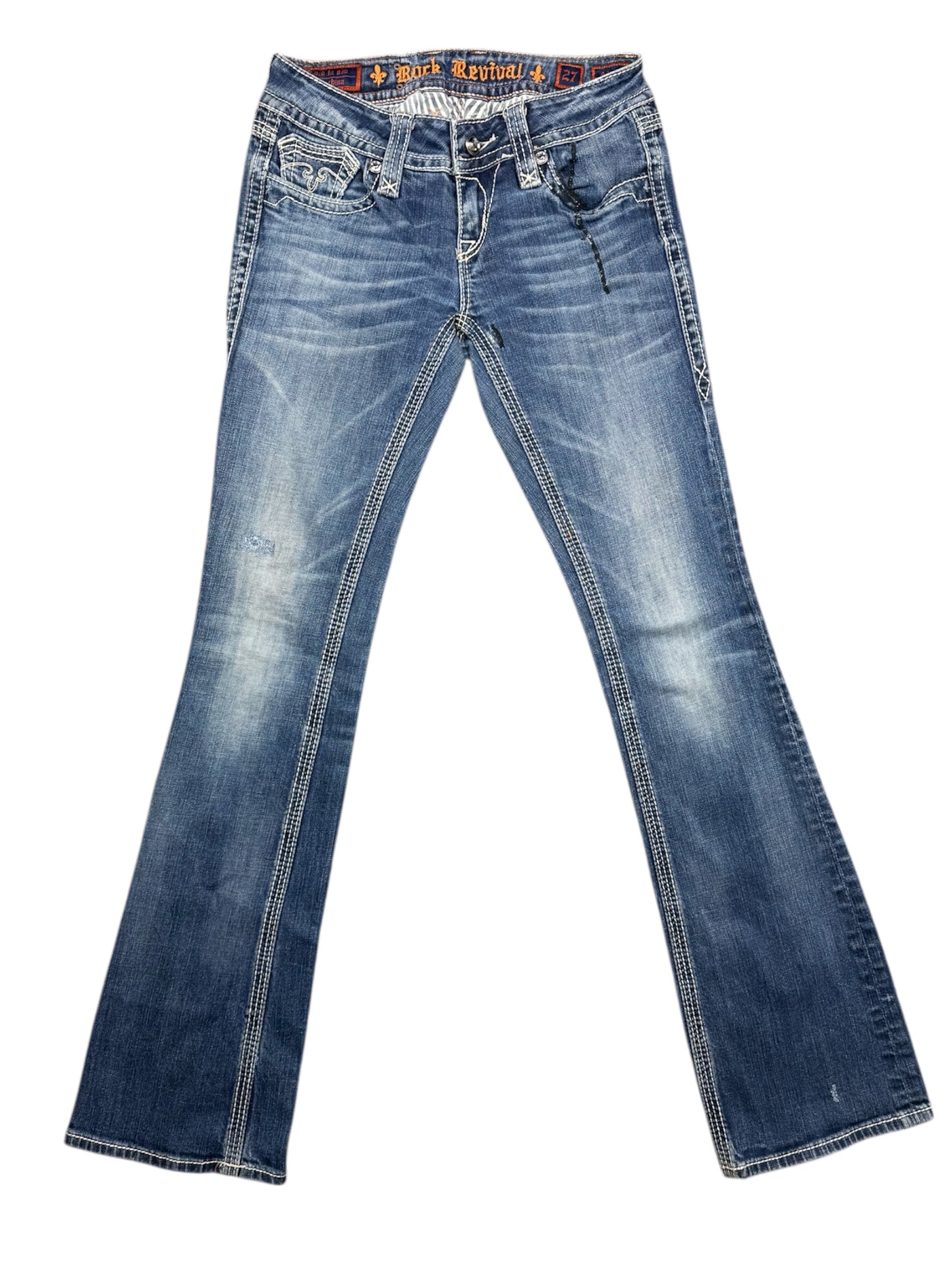 Seltene Vintage Rock Revial Low waist Schlaghose