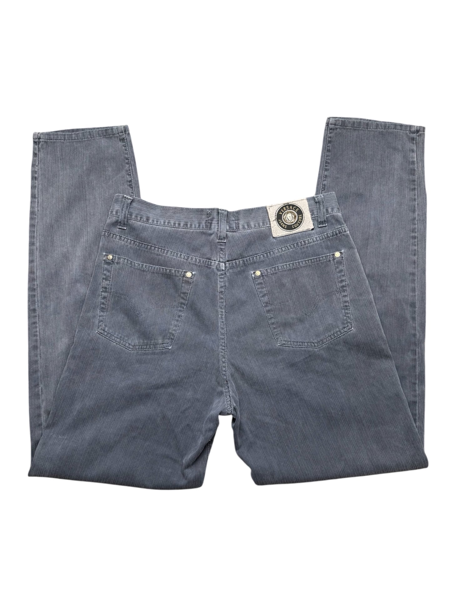 Vintage Versace Breite Jeans