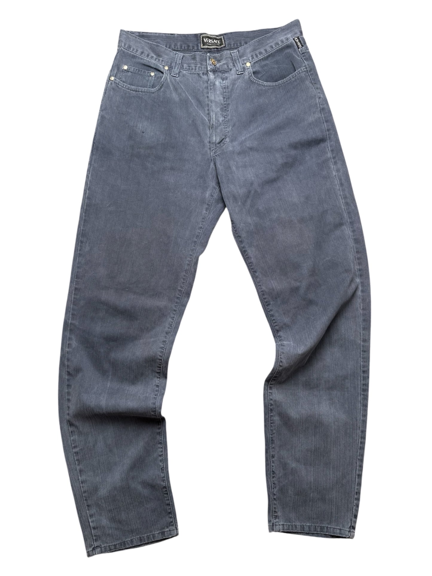 Vintage Versace Breite Jeans