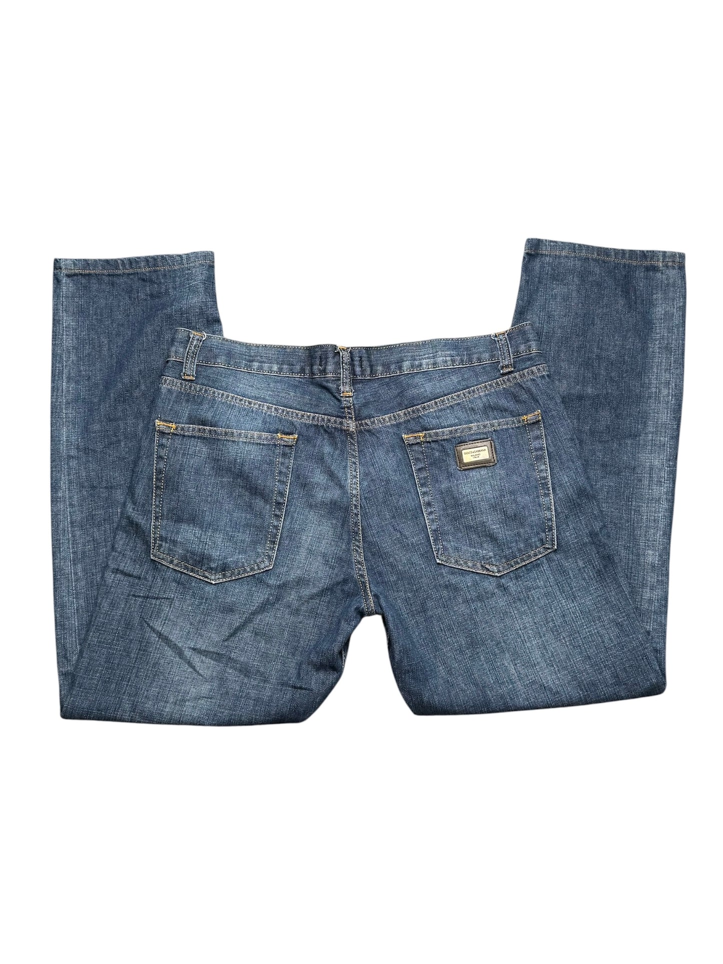 Seltene Vintage Dolce & Gabbana Breite Jeans