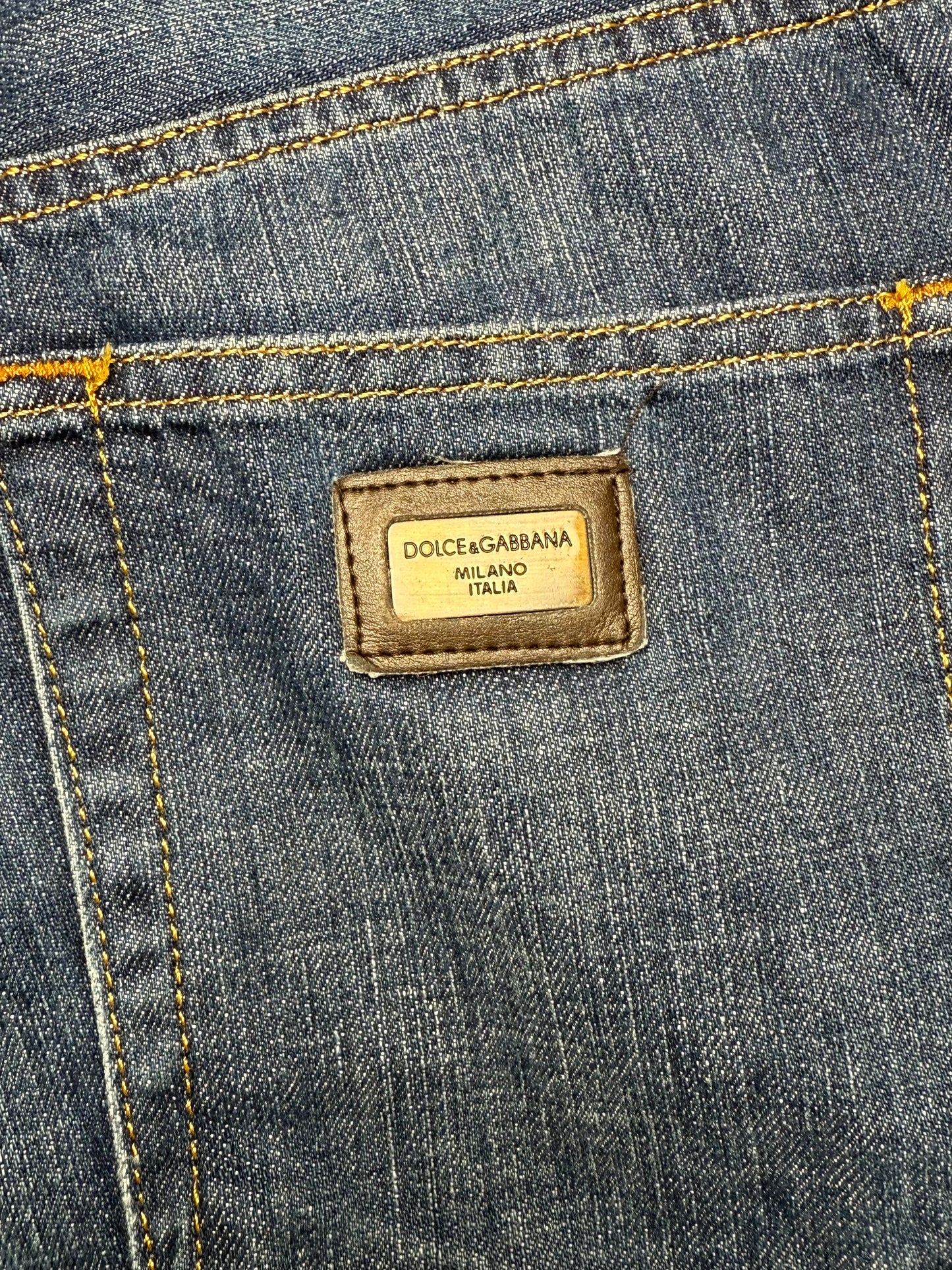 Seltene Vintage Dolce & Gabbana Breite Jeans