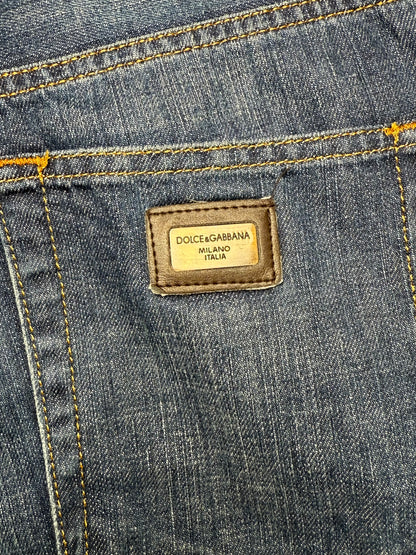 Seltene Vintage Dolce & Gabbana Breite Jeans
