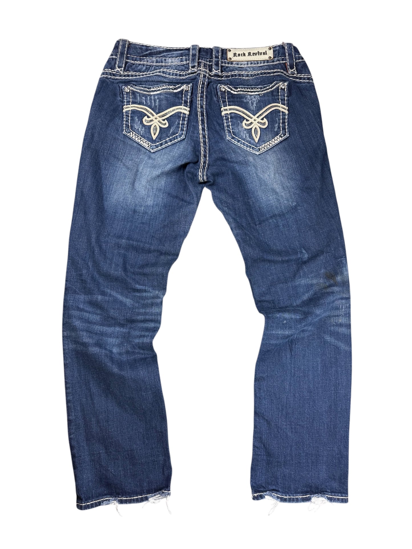 Seltene Rock Revial Breite Jeans
